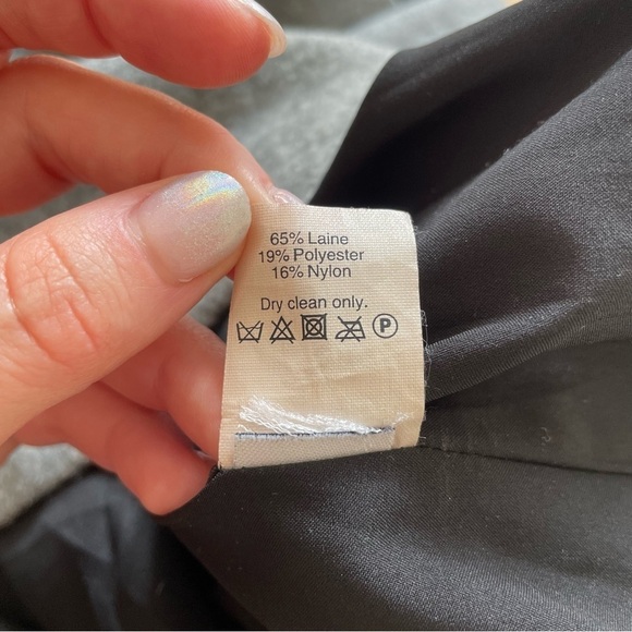 Madewell Geotilt Gray Color Block Wool Blend Long Sleeve Shift Dress EUC Size S - Picture 11 of 12